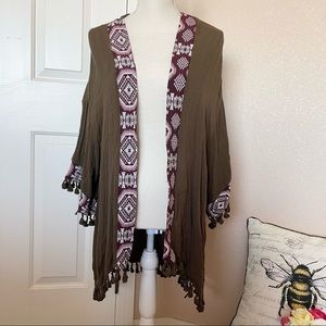 Umgee green kimono cardigan S/M